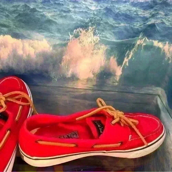 Red Sperry’s Topsider Boat Shoe - Picture 11 of 16